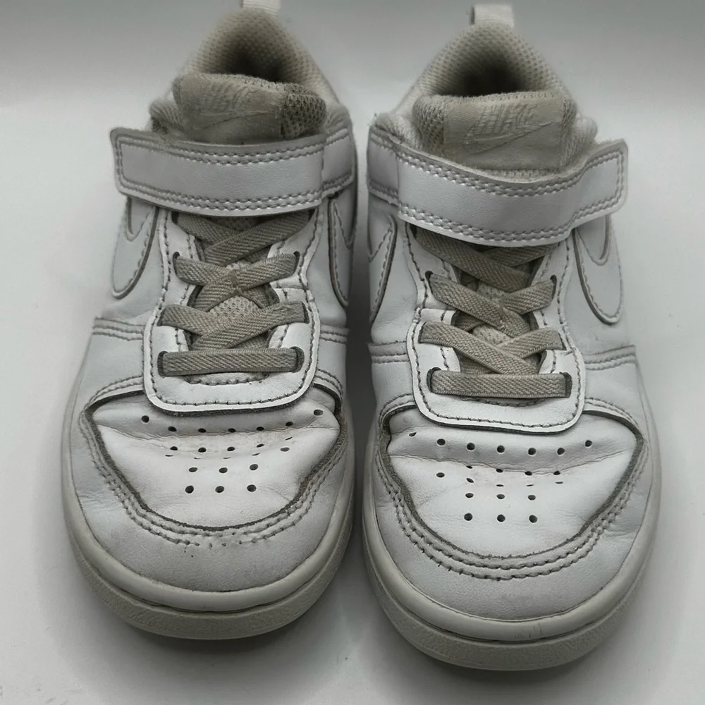 Nike | White Kids' Court Borough Low Top Sneaker Baby/Toddler | size 11.5